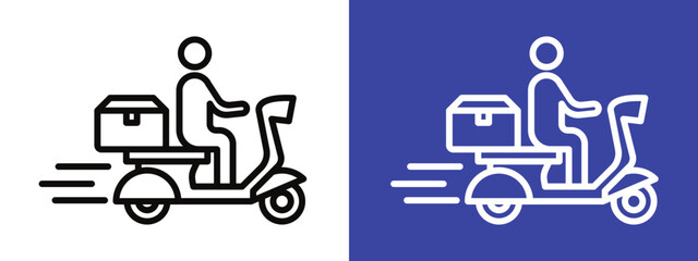 Delivery Rider Illustration Signifying Swift and Reliable Parcel Services