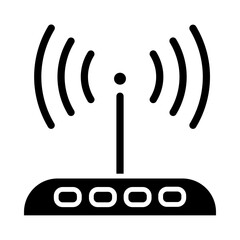 Airport Wifi Access glyph icon