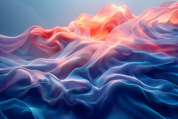 Fototapeta premium Abstract background with wavy textures