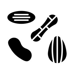 Nuts glyph icon