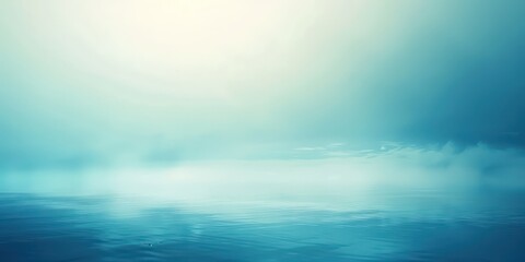 Obraz premium Minimalist blue gradient background with a hint of teal, providing a fresh and modern look.