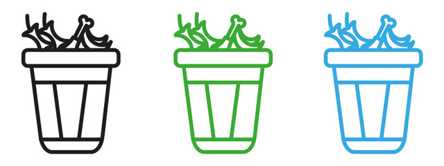 Food Waste Symbol Promoting Sustainable Eating and Waste Management