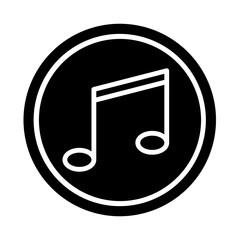 Music player glyph icon