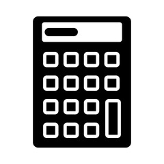 Calculator glyph icon
