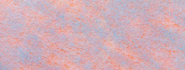 Texture of light blue and orange felt background with spots of fabric, macro. Structure of woolen sky textile - Powered by Adobe