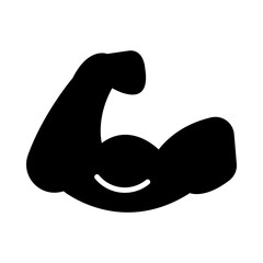 Muscle glyph icon