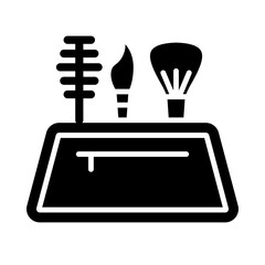 Makeup container icon glyph icon