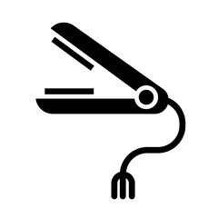 Hair straightener icon glyph icon