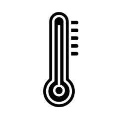 Thermometer glyph icon