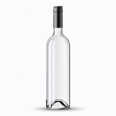 Unlabeled White Wine Bottle with Screw Cap