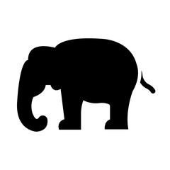 elephant glyph icon