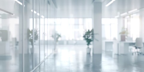 Out-of-focus white office space, perfect for a professional yet neutral backdrop