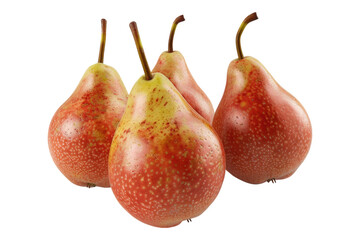 Ripe pears isolated on white background