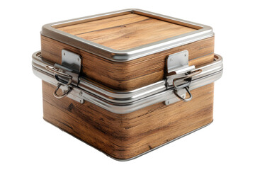 Tiffin box isolated on white background