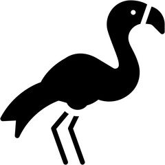Vector Icon Pink Flamingo, Pink Floyd, Flamingo, Wild Life, Wild, Bird