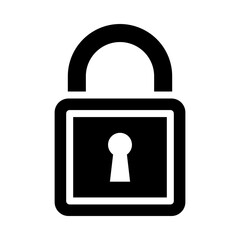 Lock glyph icon