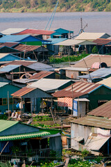 Tonle Sap in Kamgpong Luong, Kandal, Cambodia
