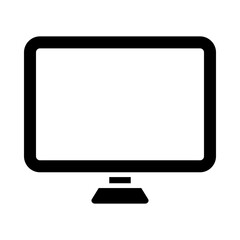 Monitor screen glyph icon