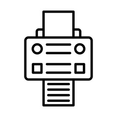 Printer line icon