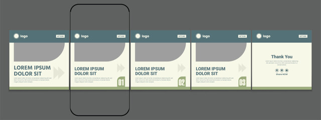 LinkedIn carousel post, social media Instagram carousel post, modern and editable business carousel template design © Tarek Digital