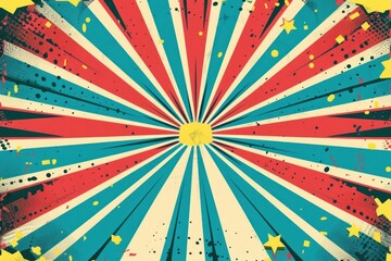 Fototapeta premium Copy space retro ray blue backgrounds abstract pattern.