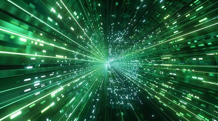 Obraz premium a green and white abstract background with lines and dots