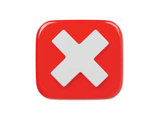 Fototapeta premium Reject icon 3d rener illustratio