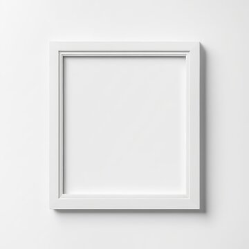 white polaroit frame mockup isolated on white background