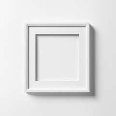 white polaroit frame mockup isolated on white background