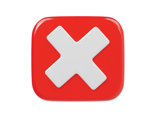 Obraz premium Reject icon 3d rener illustratio