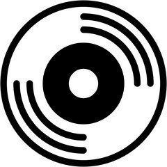 Vector Icon Vinyl, Vinyl Record, Vinyl Disc, Cd, Compact Disc