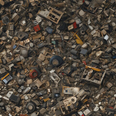 a pile of old and broken electronics and other electronics