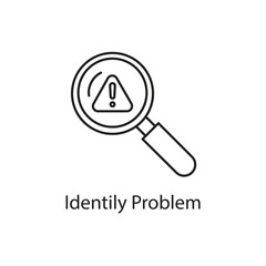 Identify Problem Icon. Vector Icon Design