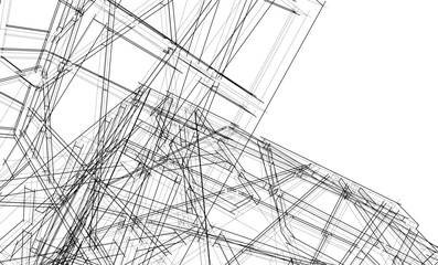 Architecture building. Design background vector illustration