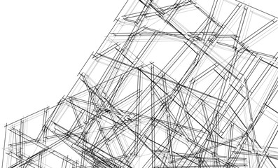 Architecture building. Design background vector illustration