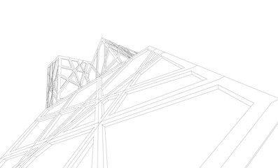 Architecture building. Design background vector illustration