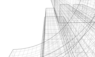 Architecture building. Design background vector illustration