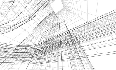 Architecture building. Design background vector illustration