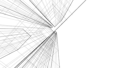 Architecture building. Design background vector illustration