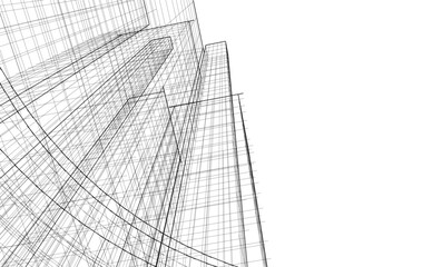 Architecture building. Design background vector illustration