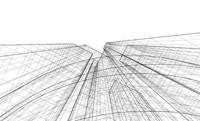 Architecture building. Design background vector illustration