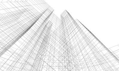 Architecture building. Design background vector illustration