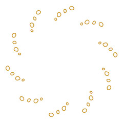 渦状泡フレーム金