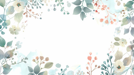 Colorful flower frames for wedding invitations, wallpapers, fashion postcards, backgrounds, and textures.	