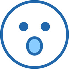 Vector Icon Wow, Emoji, Amazed, Mood, Surprised, Feeling