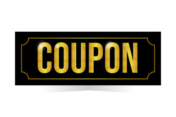 Golden coupon, great luxury vip coupon	