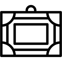 Vector Icon Frame, Ornament, Decoration, Photo Frame, Furniture And Household, Picture