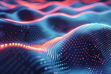 Abstract lines converge on radiant dots, embodying the power of connectivity. Desktop wallpaper.