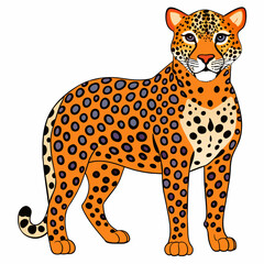 leopard vector illustration