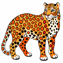 leopard vector illustration